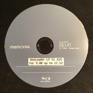 PS4 Blu-ray GoldHEN AIO Jailbreak (BD-JB) Disc for Firmware 9.00 up to 12.52